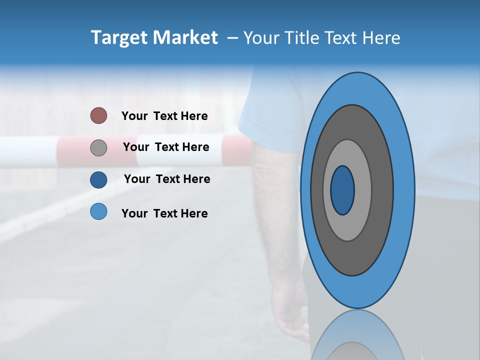 Looking Bodyguard Man PowerPoint Template