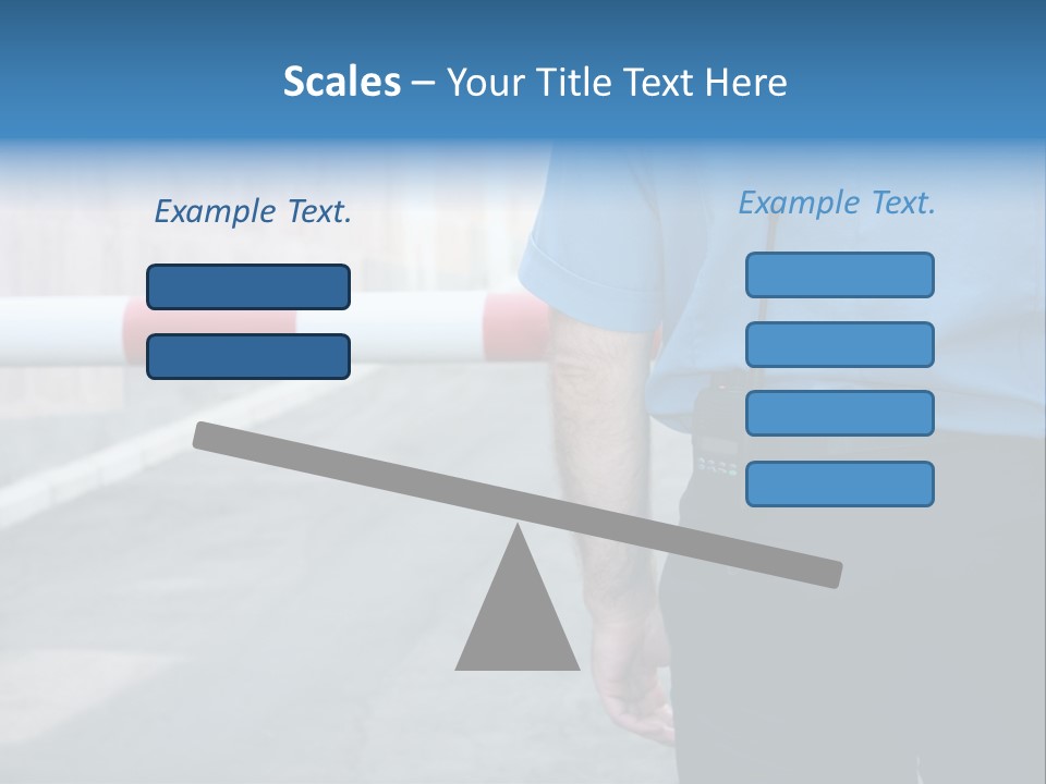 Looking Bodyguard Man PowerPoint Template