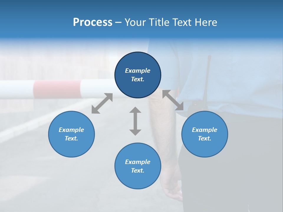 Looking Bodyguard Man PowerPoint Template