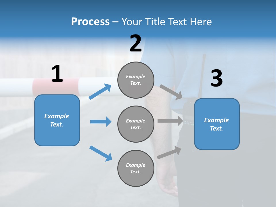 Looking Bodyguard Man PowerPoint Template