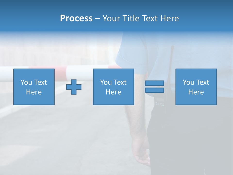 Looking Bodyguard Man PowerPoint Template