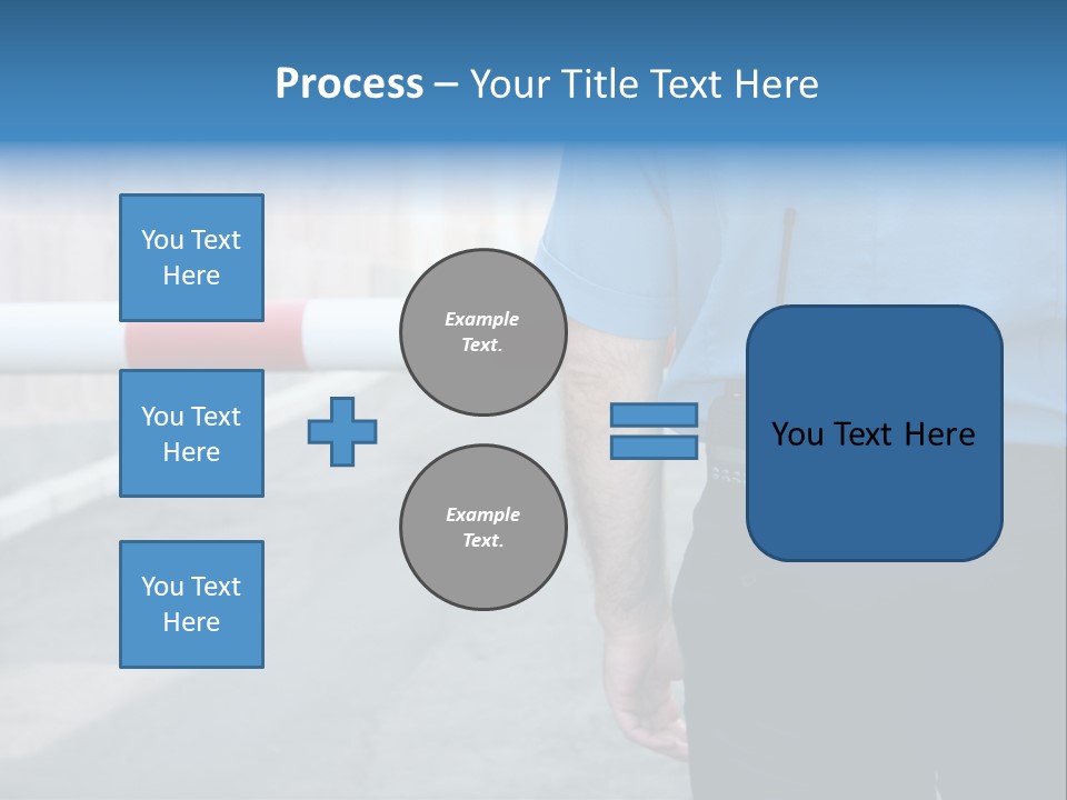 Looking Bodyguard Man PowerPoint Template