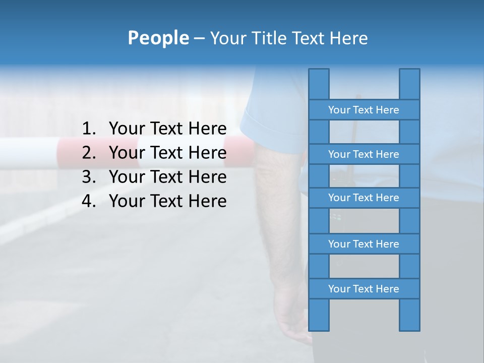 Looking Bodyguard Man PowerPoint Template