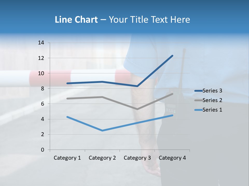 Looking Bodyguard Man PowerPoint Template
