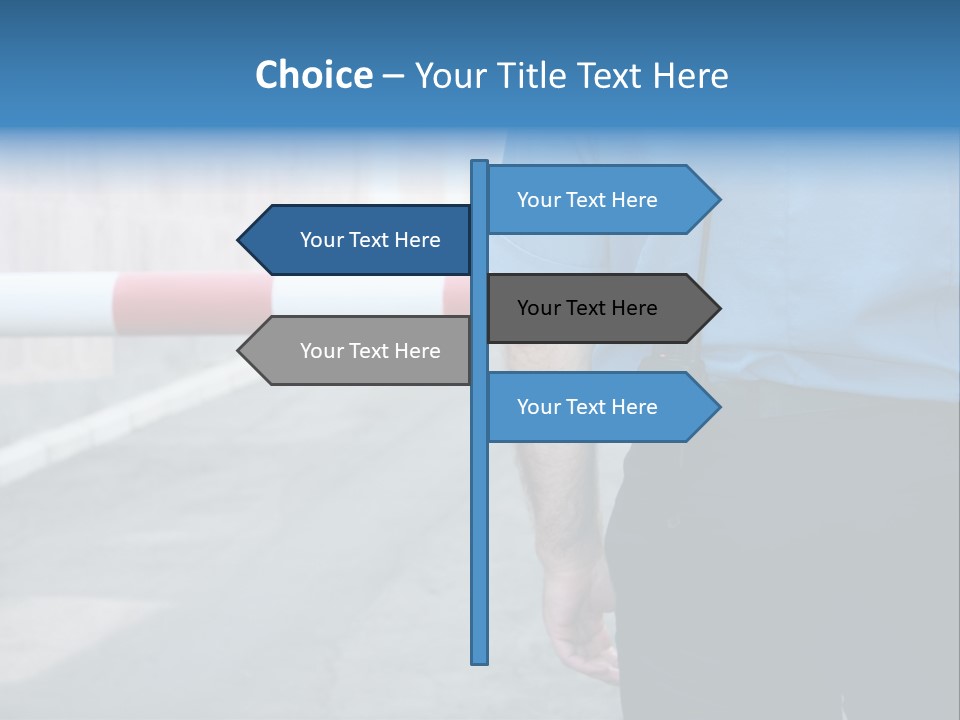 Looking Bodyguard Man PowerPoint Template