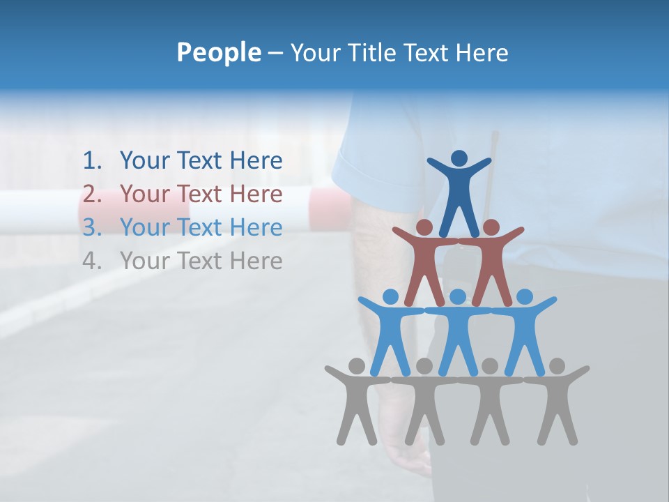 Looking Bodyguard Man PowerPoint Template