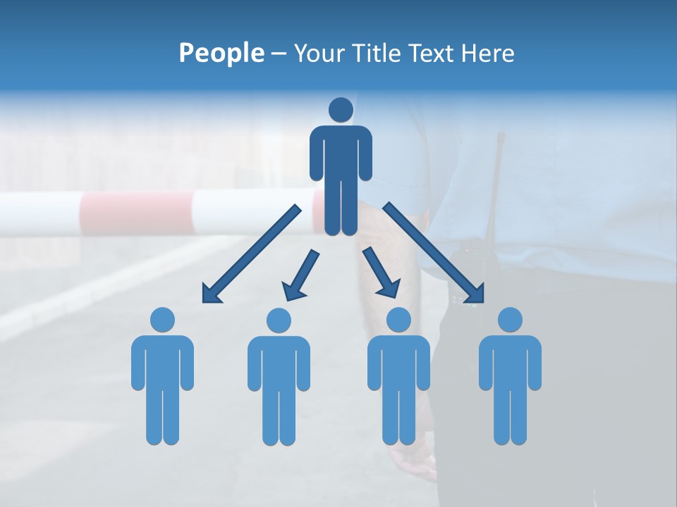 Looking Bodyguard Man PowerPoint Template