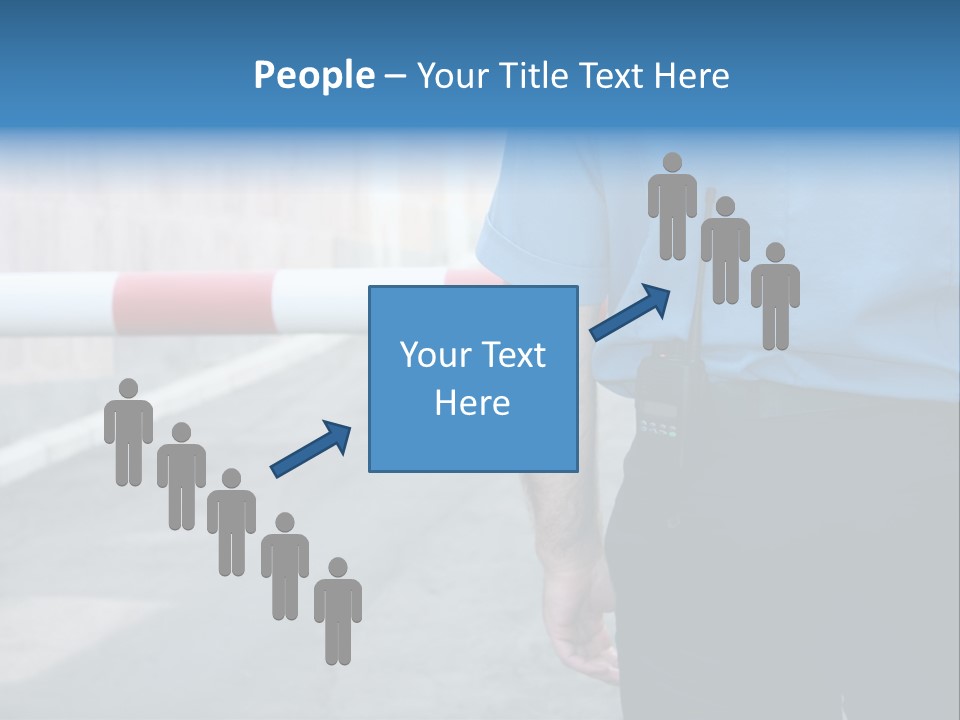 Looking Bodyguard Man PowerPoint Template