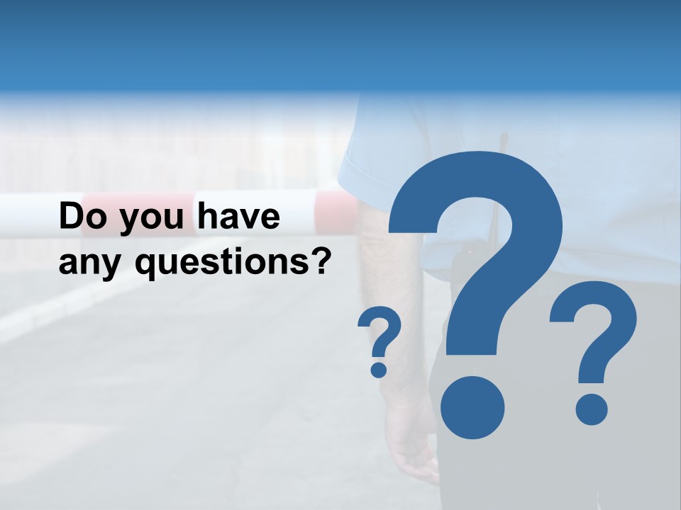 Looking Bodyguard Man PowerPoint Template