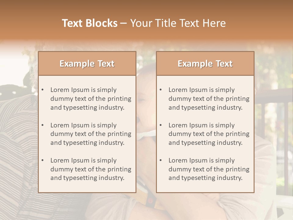 Grandchild Happy Generations PowerPoint Template