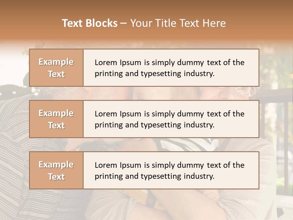 Grandchild Happy Generations PowerPoint Template