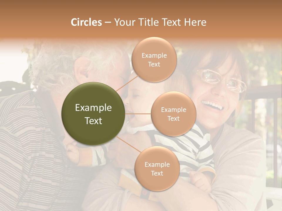 Grandchild Happy Generations PowerPoint Template