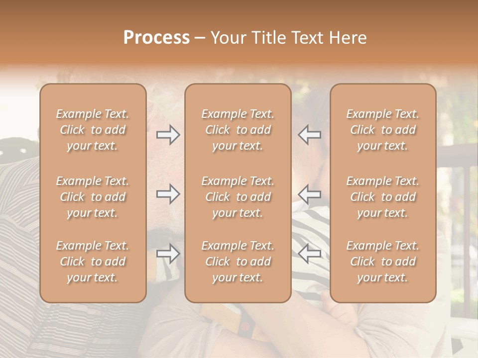 Grandchild Happy Generations PowerPoint Template