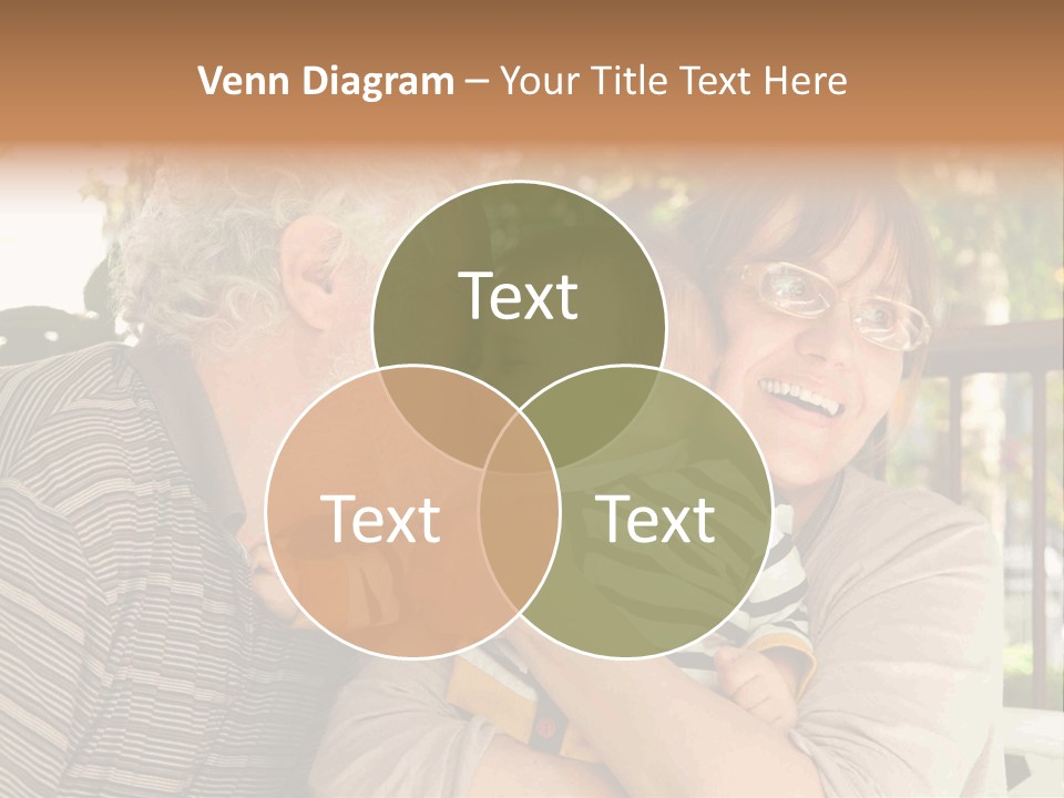 Grandchild Happy Generations PowerPoint Template