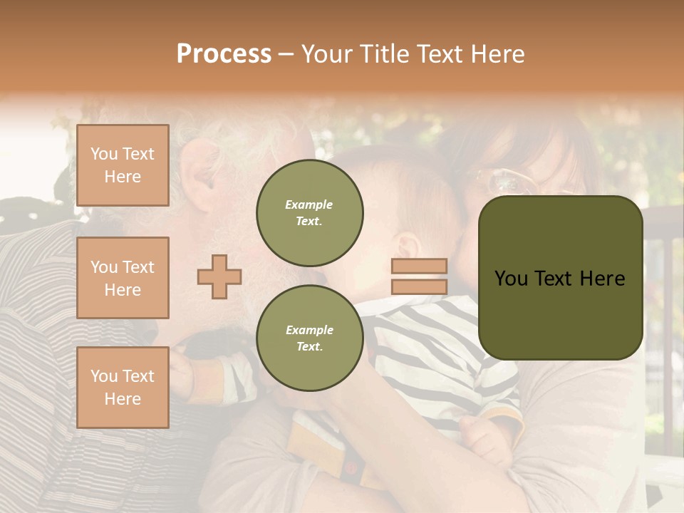 Grandchild Happy Generations PowerPoint Template