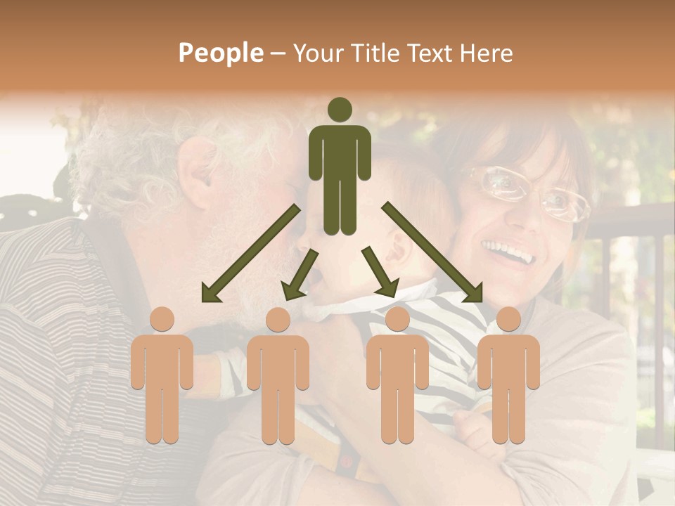 Grandchild Happy Generations PowerPoint Template