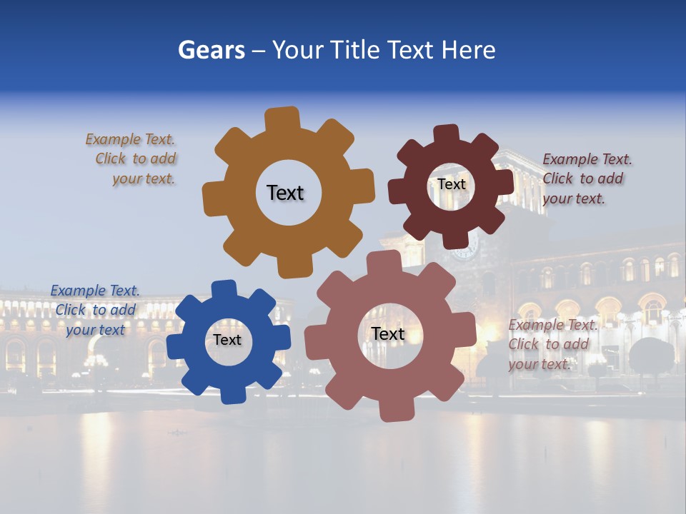 City Armenia Asia PowerPoint Template