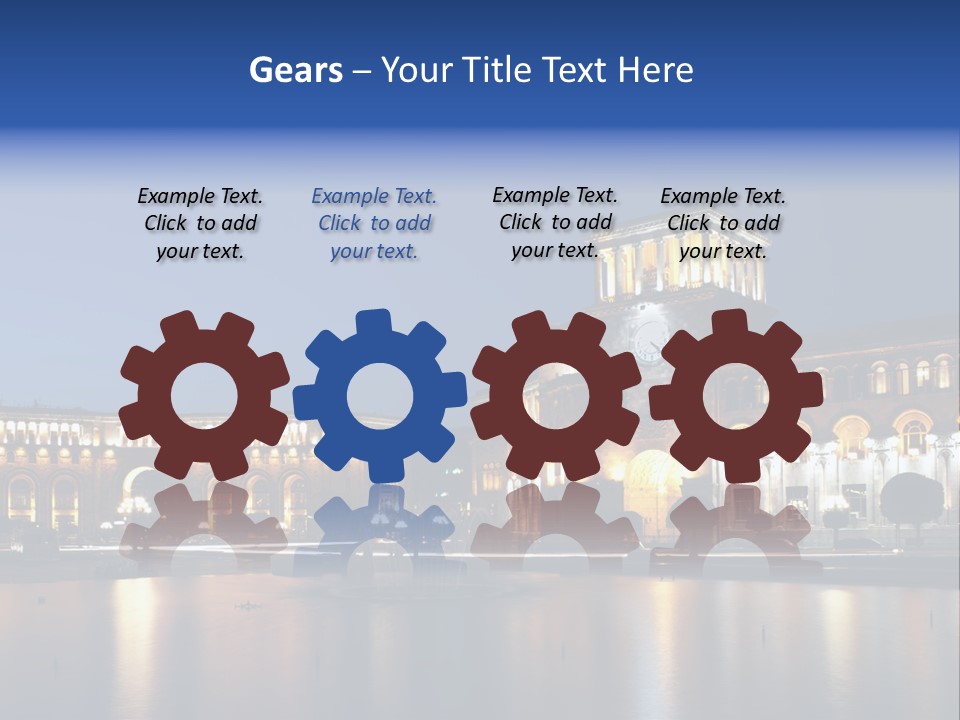 City Armenia Asia PowerPoint Template