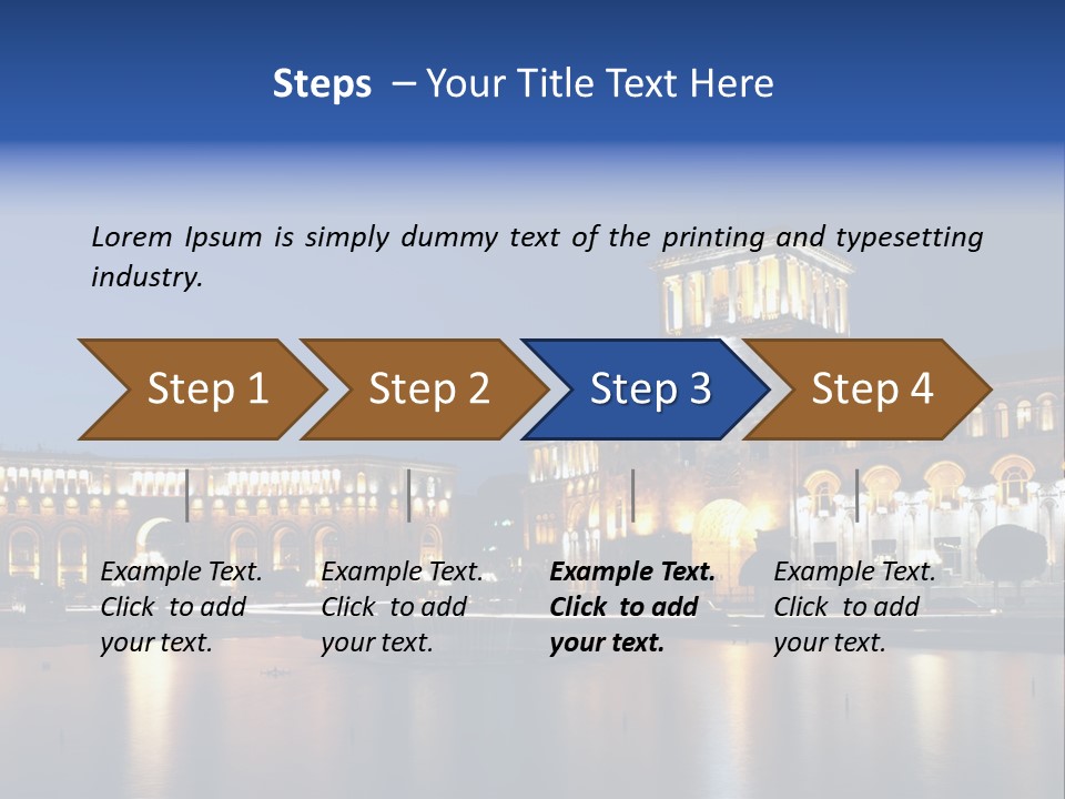 City Armenia Asia PowerPoint Template