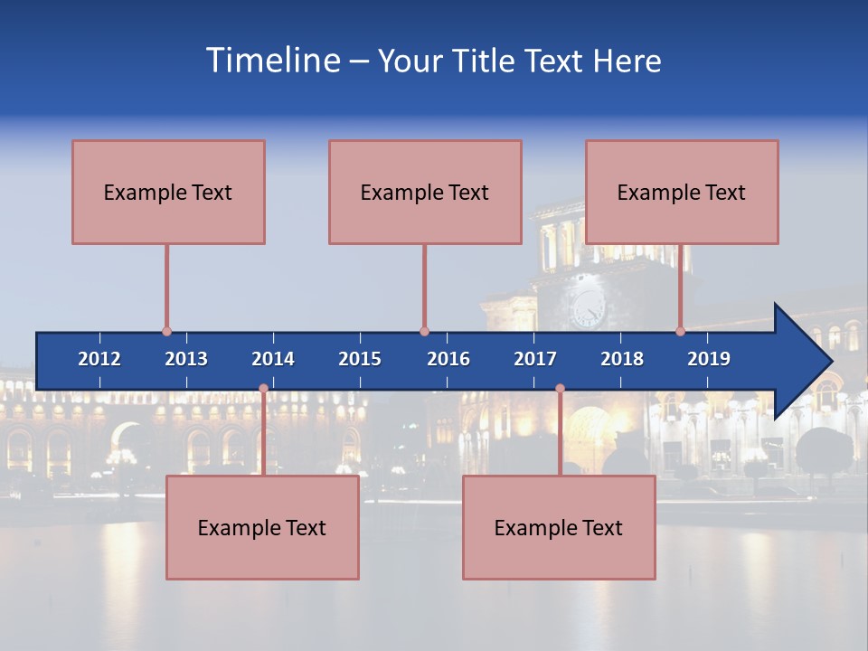 City Armenia Asia PowerPoint Template