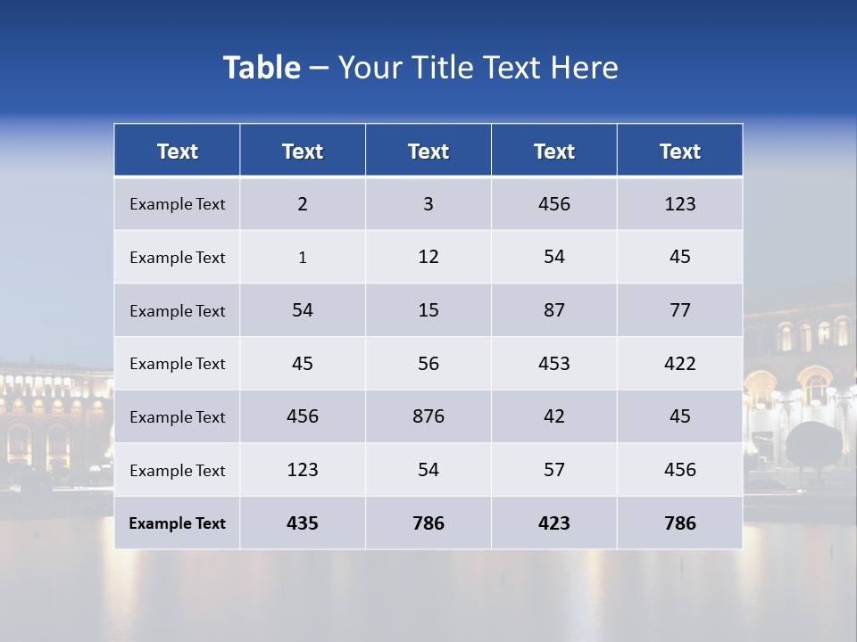 City Armenia Asia PowerPoint Template