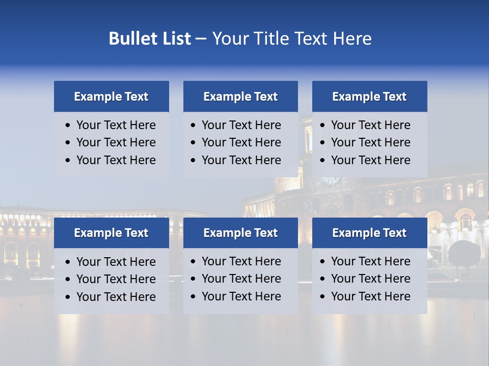 City Armenia Asia PowerPoint Template