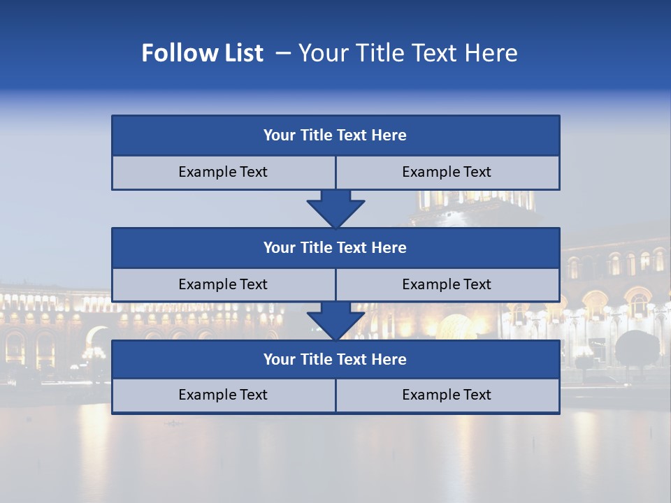 City Armenia Asia PowerPoint Template