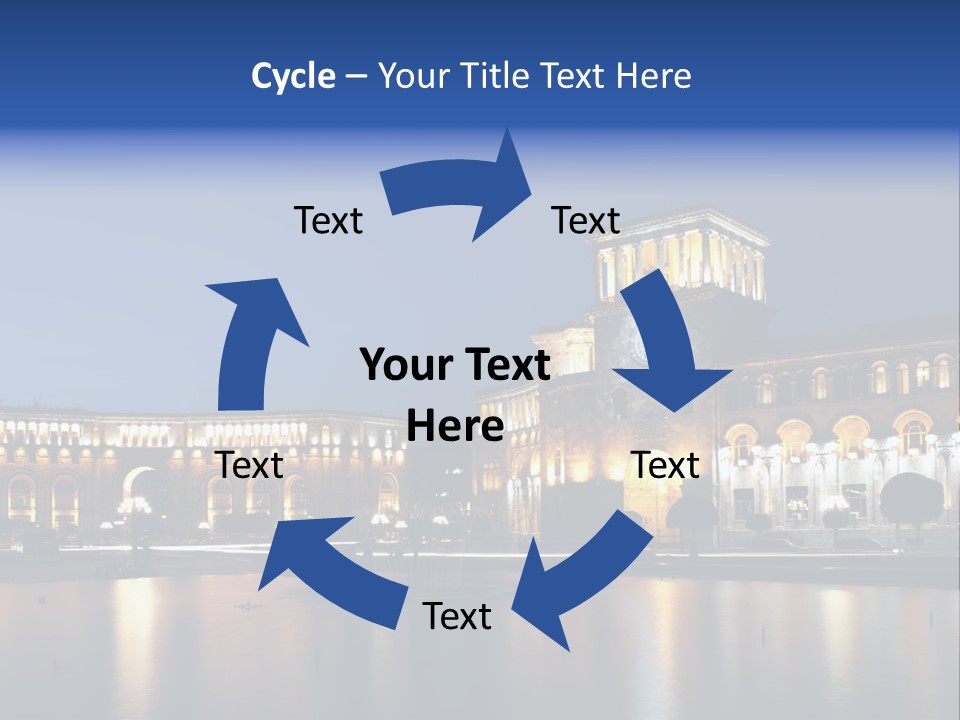 City Armenia Asia PowerPoint Template