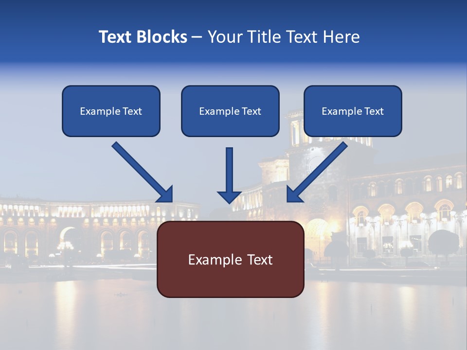 City Armenia Asia PowerPoint Template
