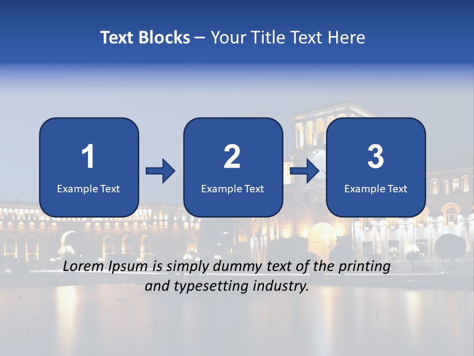 City Armenia Asia PowerPoint Template