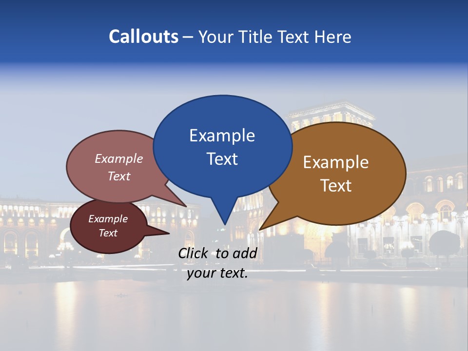 City Armenia Asia PowerPoint Template