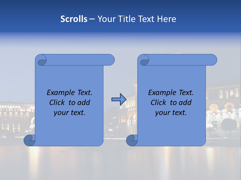 City Armenia Asia PowerPoint Template