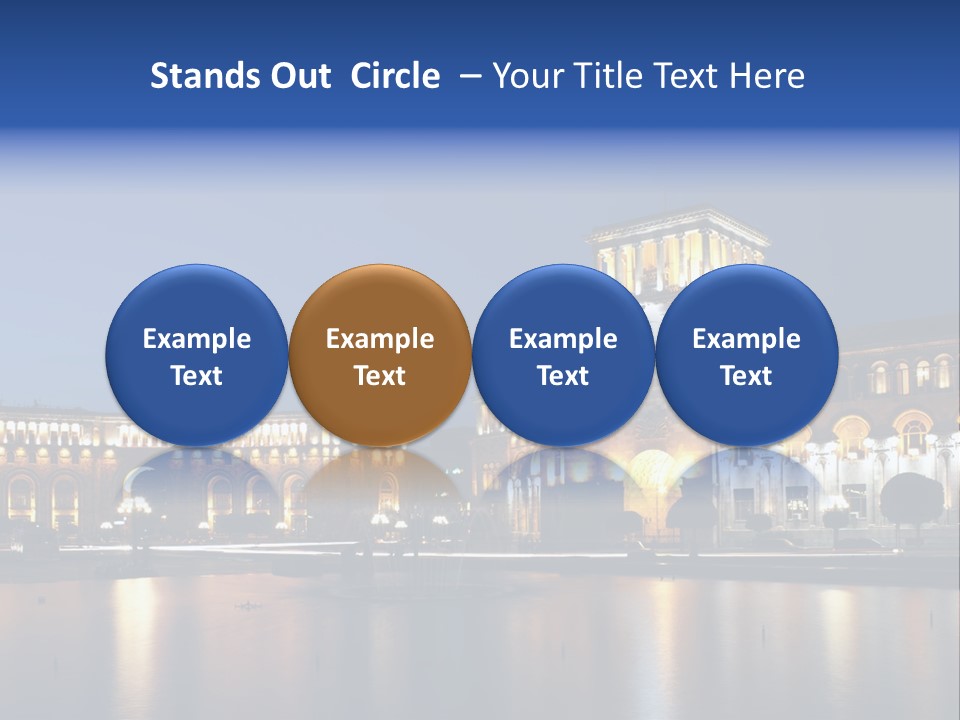 City Armenia Asia PowerPoint Template