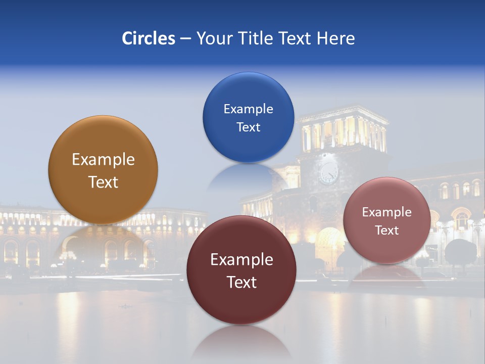 City Armenia Asia PowerPoint Template