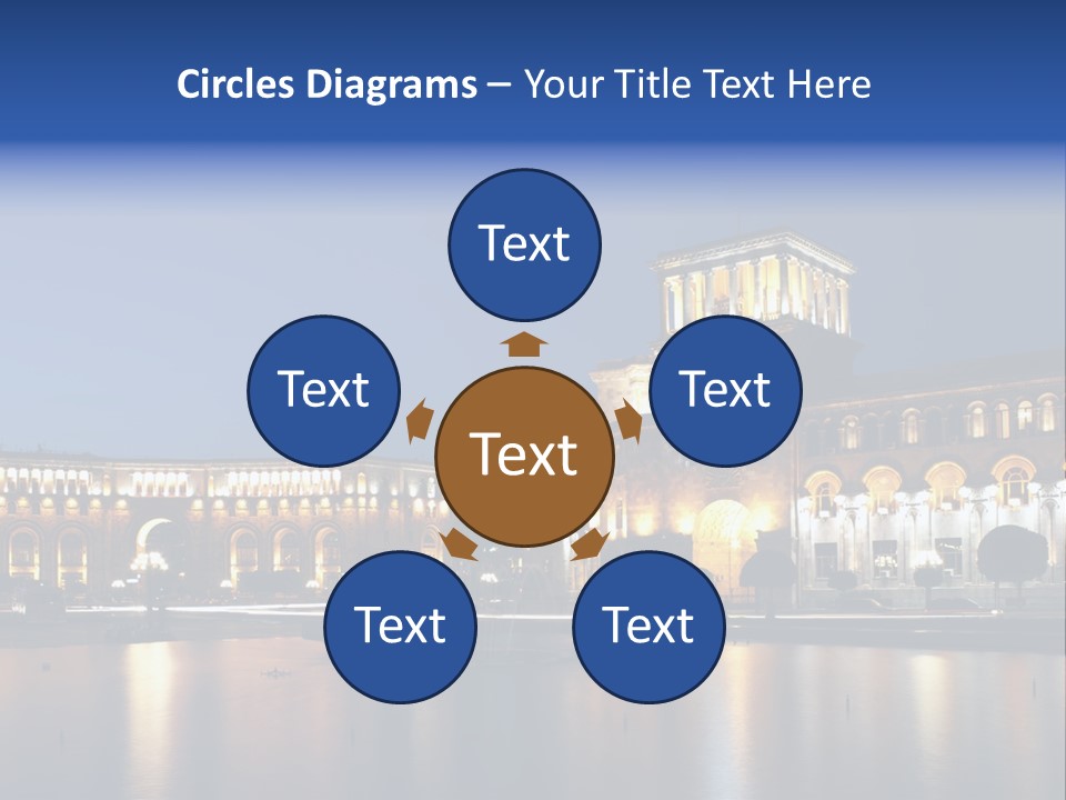 City Armenia Asia PowerPoint Template