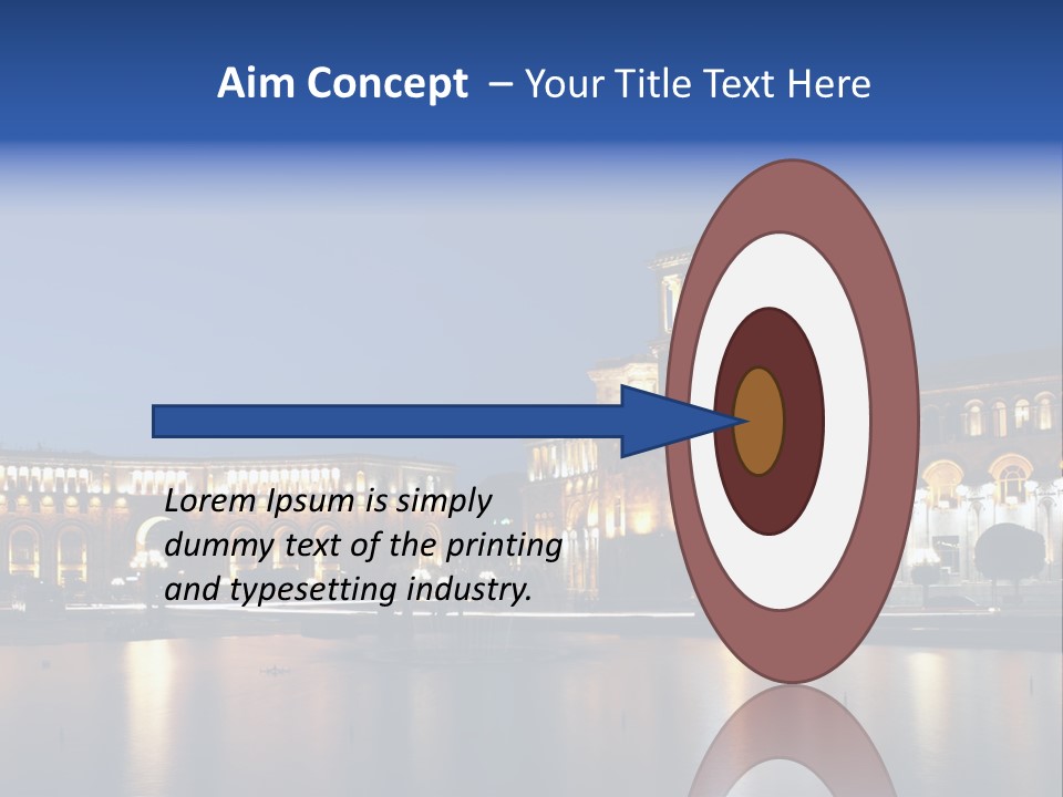 City Armenia Asia PowerPoint Template