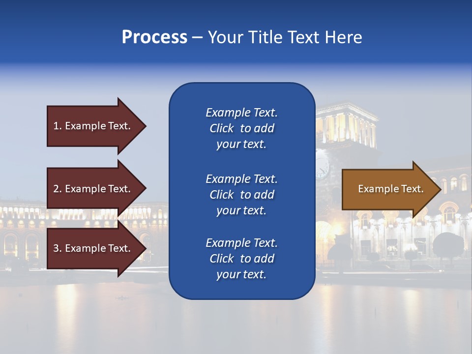 City Armenia Asia PowerPoint Template