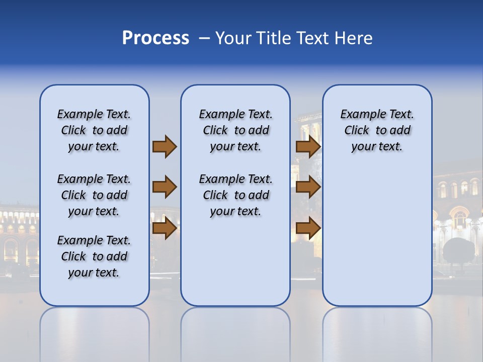 City Armenia Asia PowerPoint Template