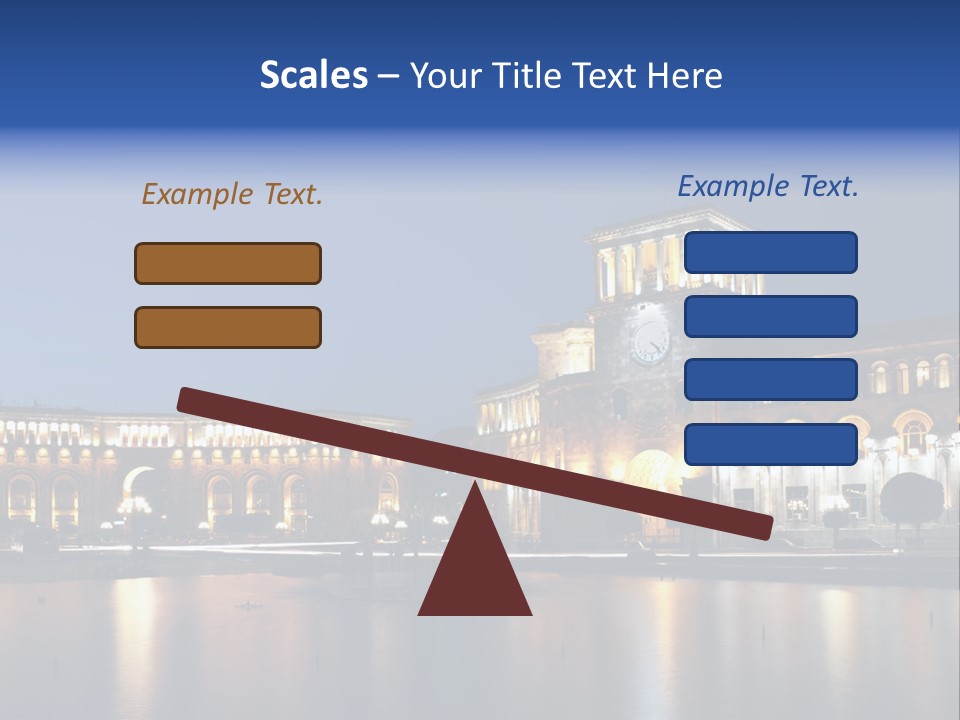 City Armenia Asia PowerPoint Template