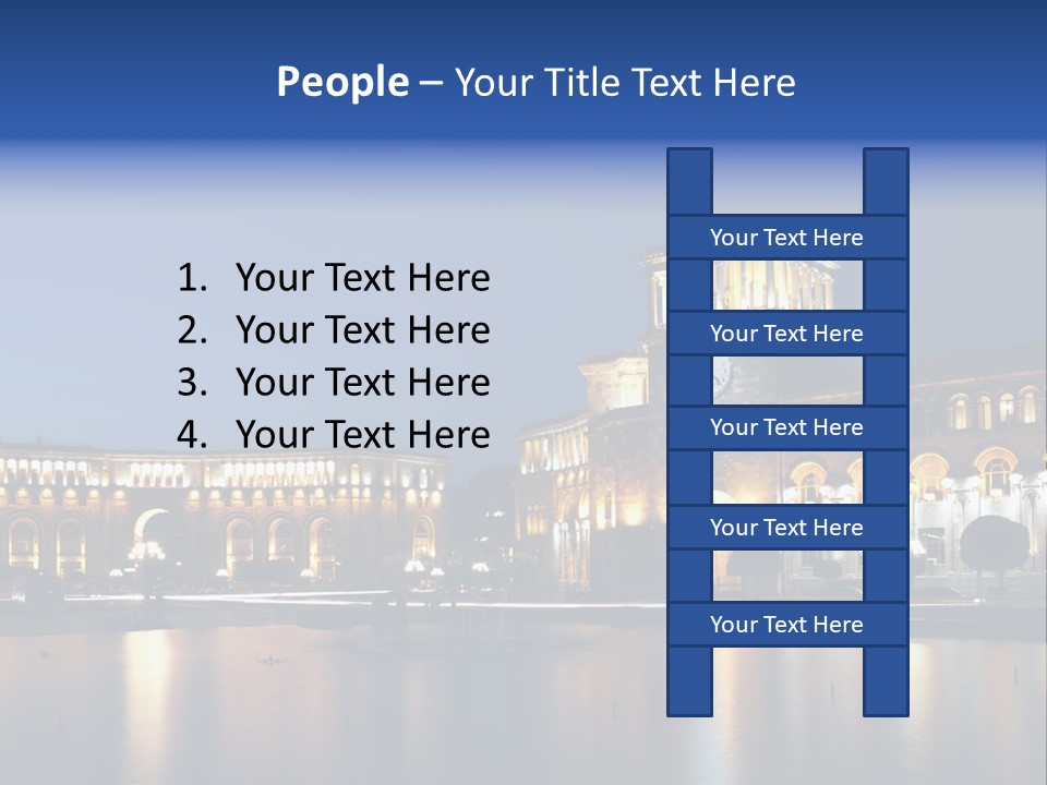 City Armenia Asia PowerPoint Template