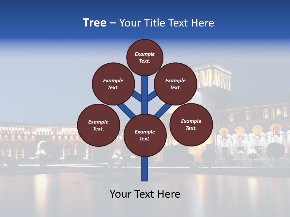 City Armenia Asia PowerPoint Template