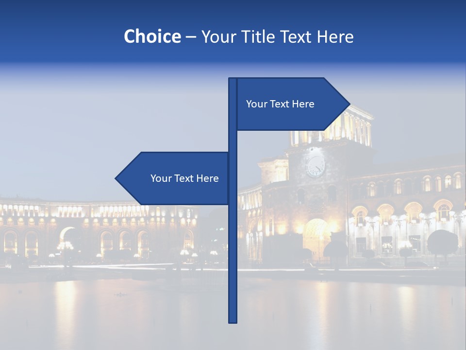 City Armenia Asia PowerPoint Template