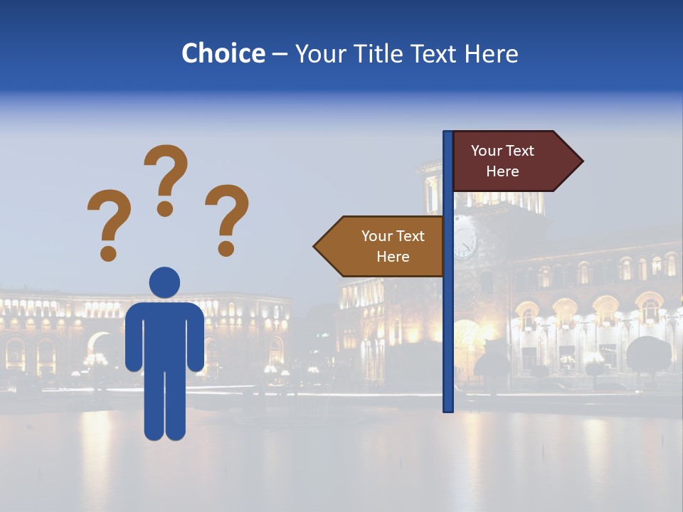 City Armenia Asia PowerPoint Template