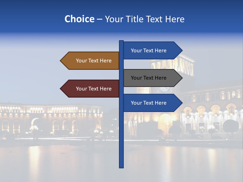 City Armenia Asia PowerPoint Template