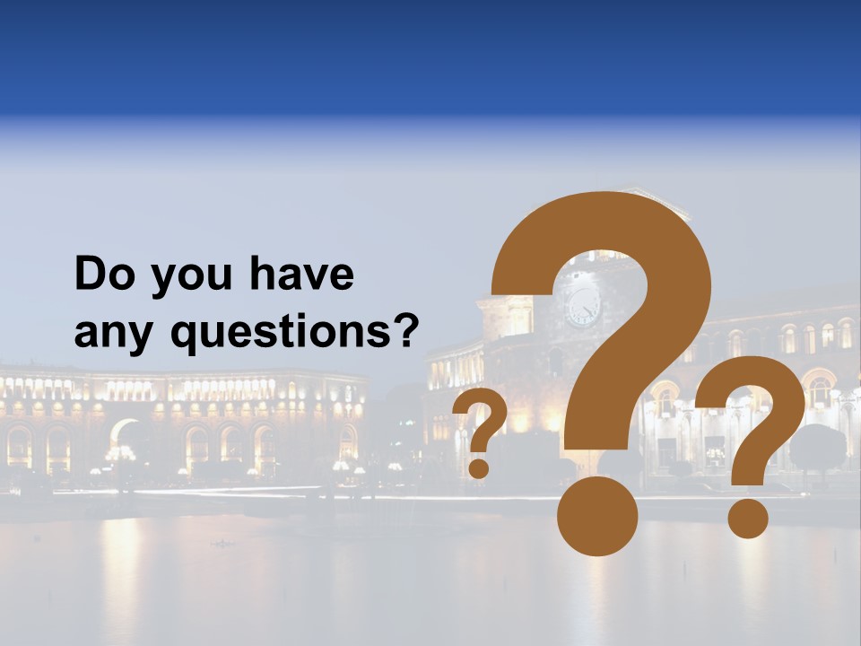 City Armenia Asia PowerPoint Template