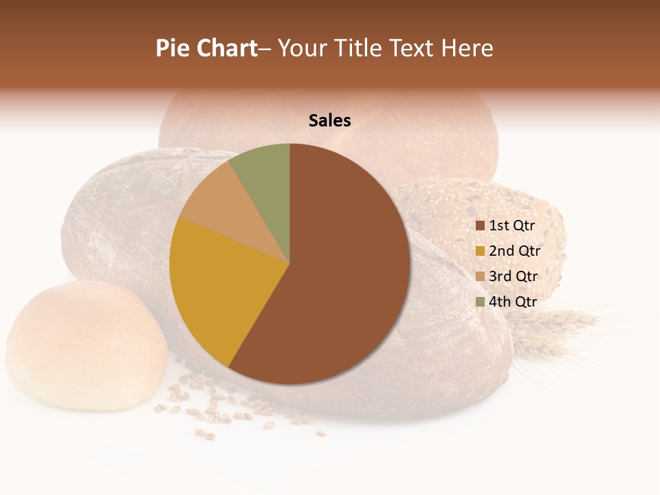 A Group Of Breads On A White Background PowerPoint Template