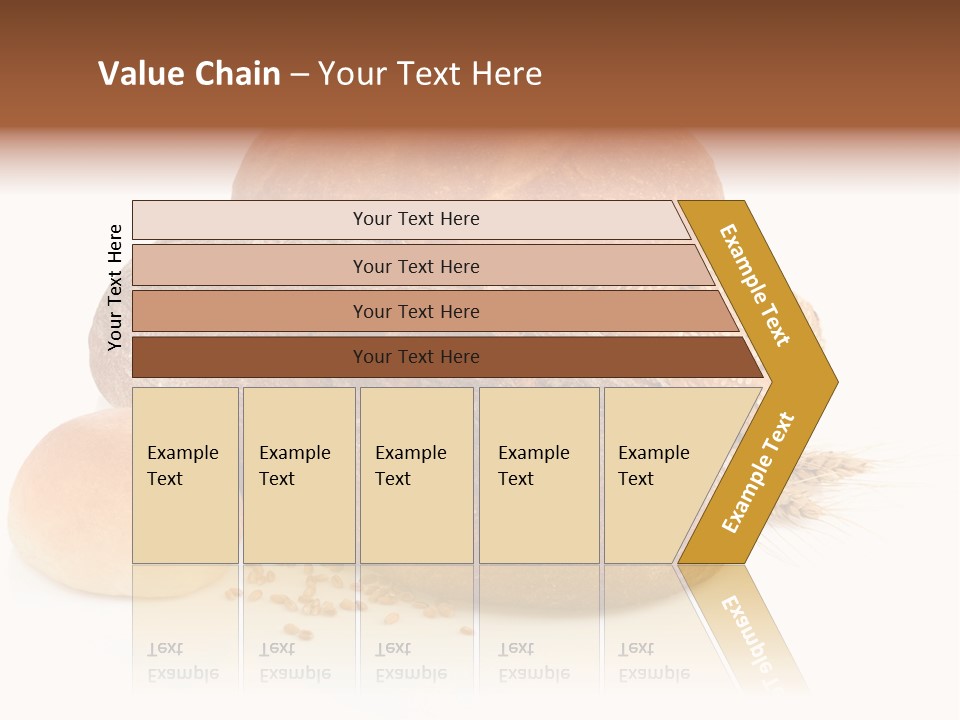 A Group Of Breads On A White Background PowerPoint Template