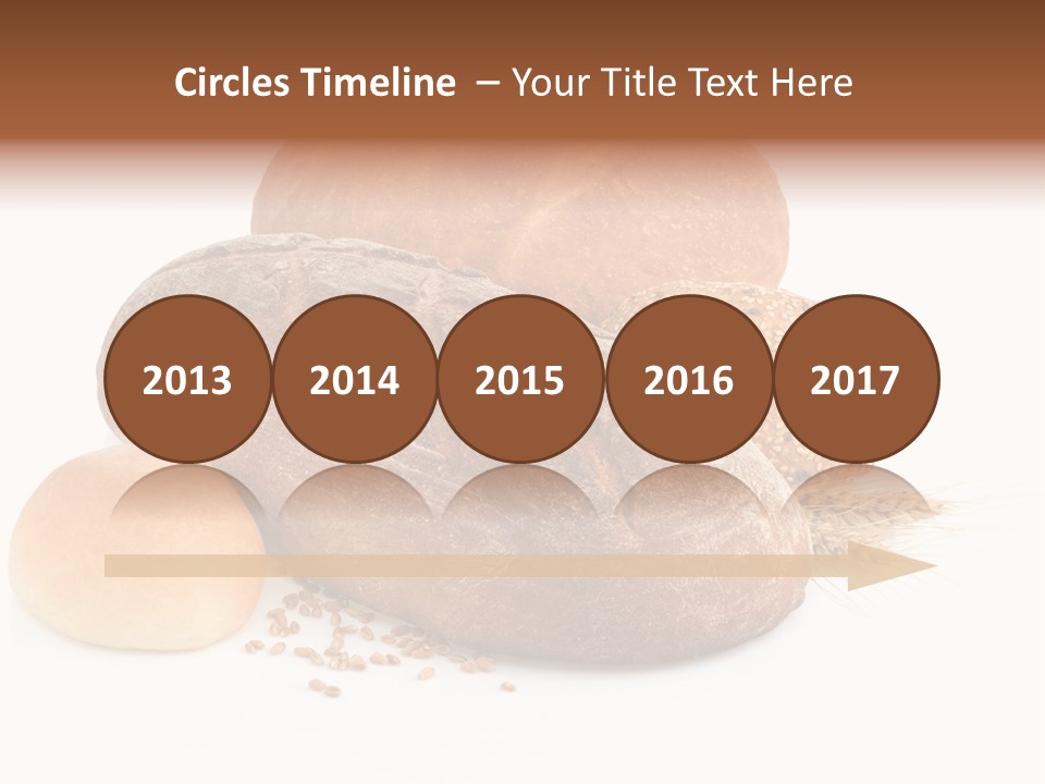 A Group Of Breads On A White Background PowerPoint Template
