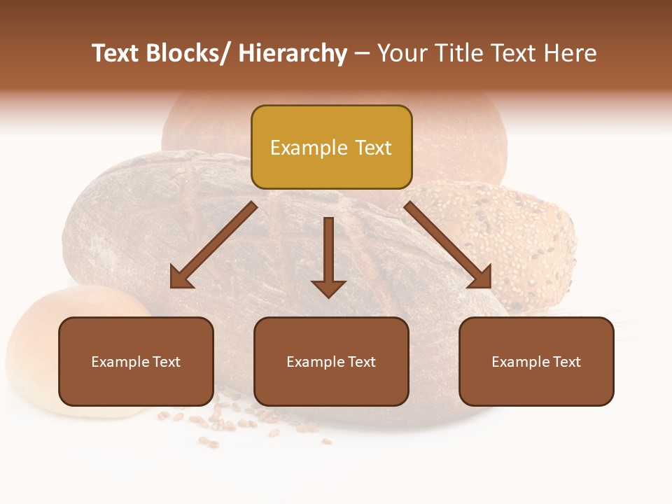 A Group Of Breads On A White Background PowerPoint Template