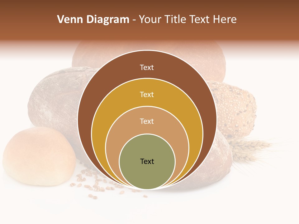 A Group Of Breads On A White Background PowerPoint Template